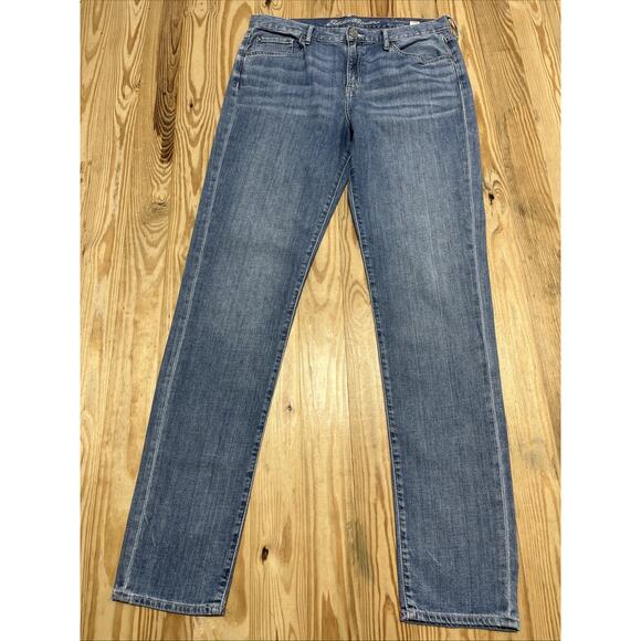 Eddie Bauer, blue Boyfriend Slim Leg jeans, size 8 Tall - Picture 1 of 7